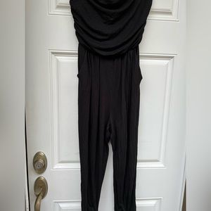 Heart and hips black jumpsuit sleeveless